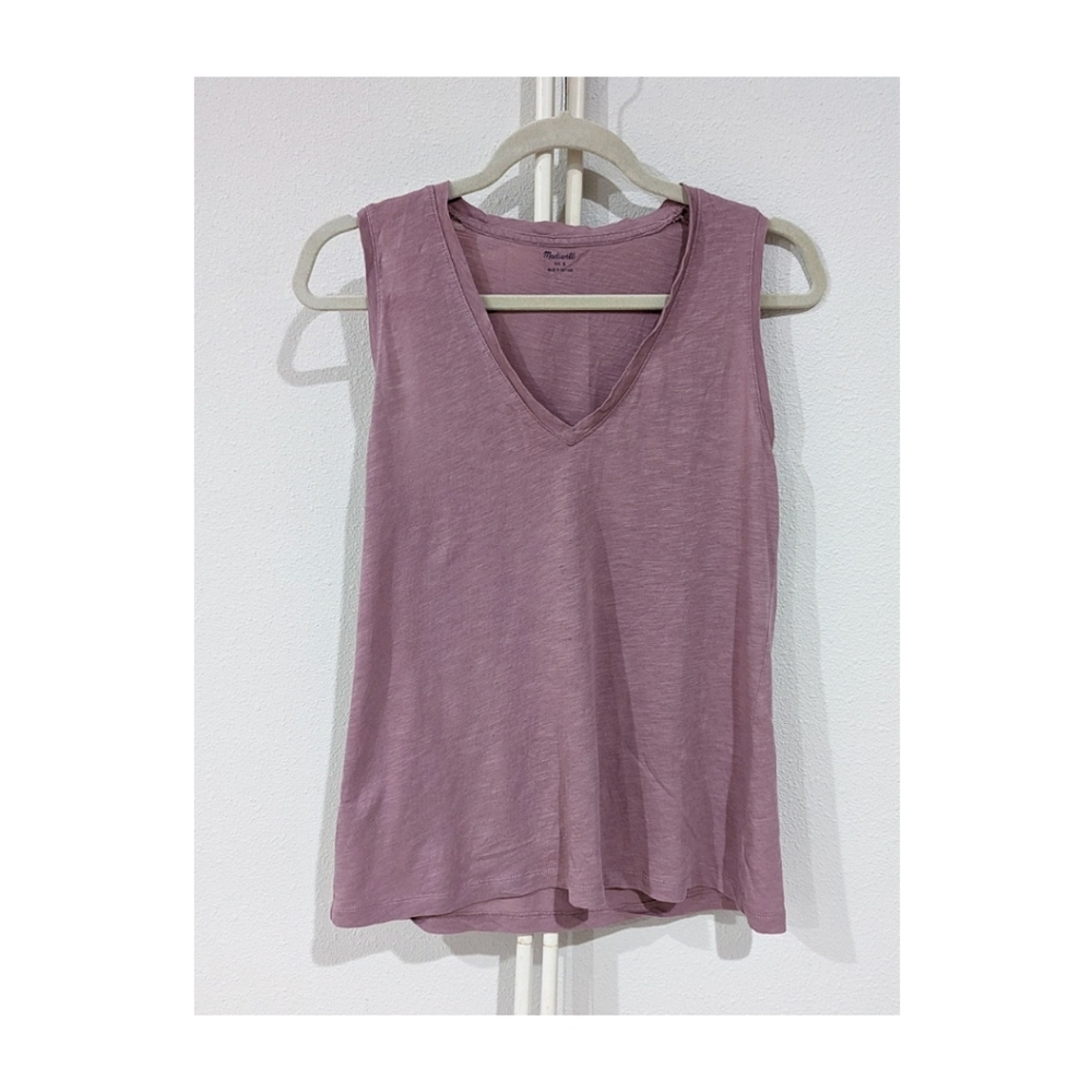 Madewell Whisper Cotton V Neck Sleeveless, Size S